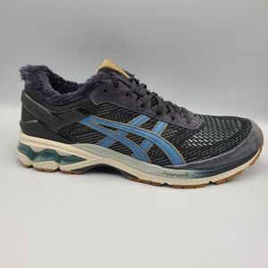 Asics fleece lined blue athletic sneakers mens size 13 Brand New Rep box